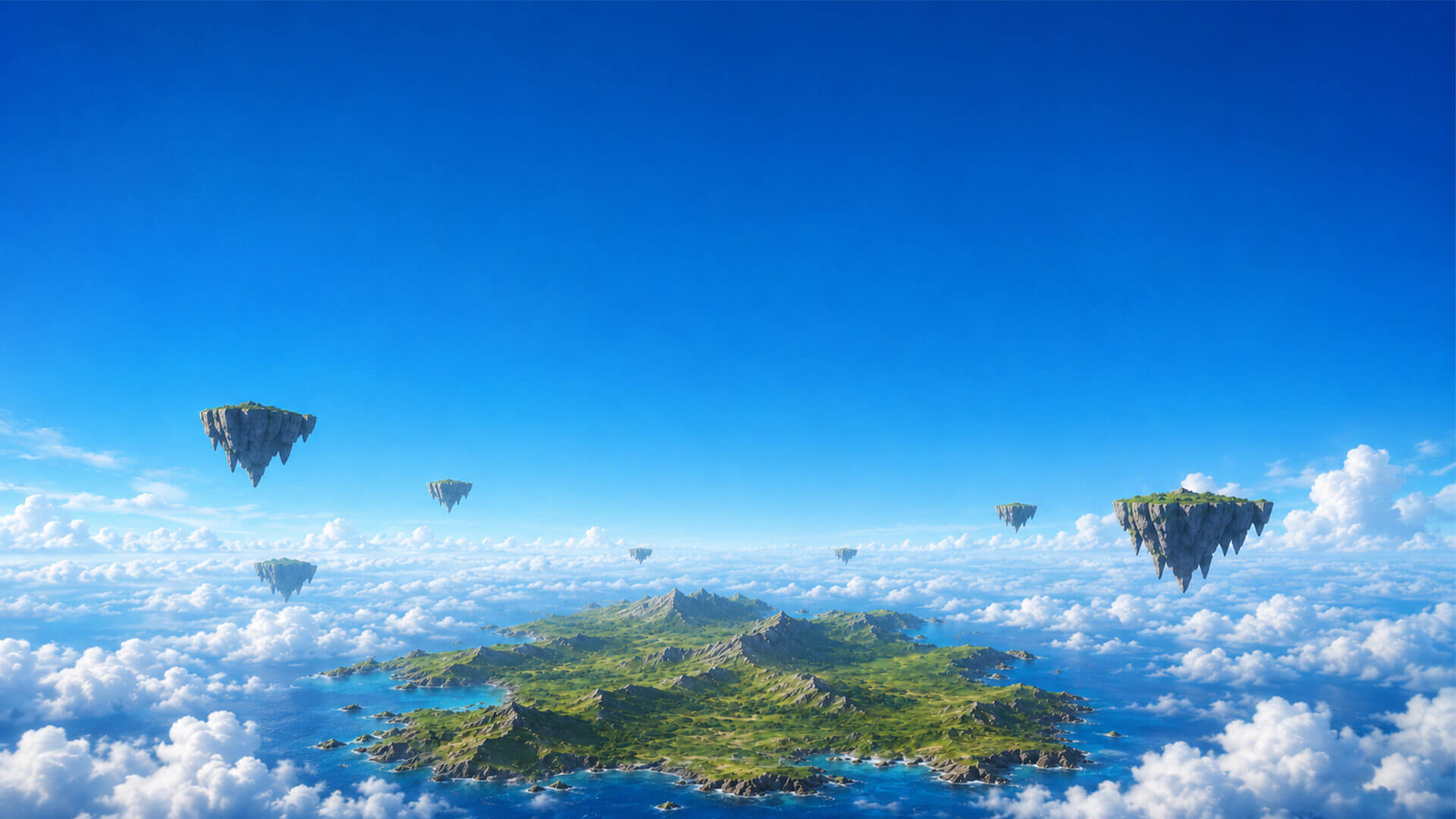 昼の空域背景